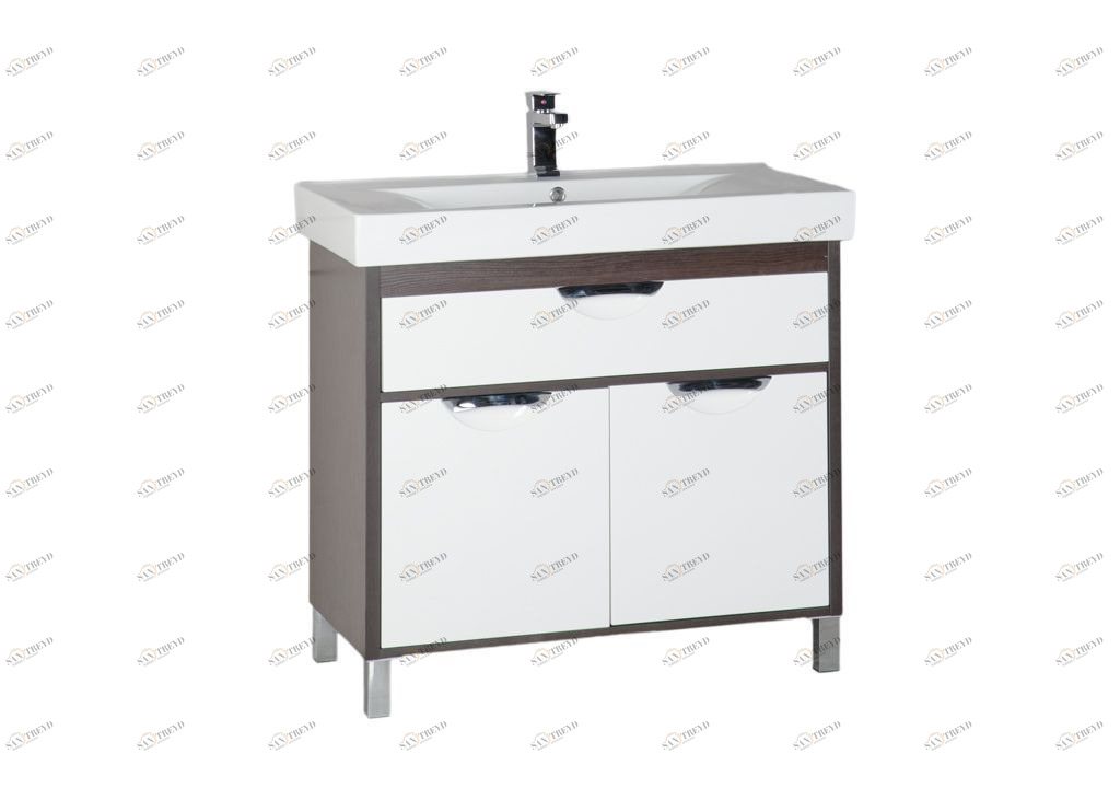 Тумба с раковиной Aquanet Гретта 90 венге 0017706800177118