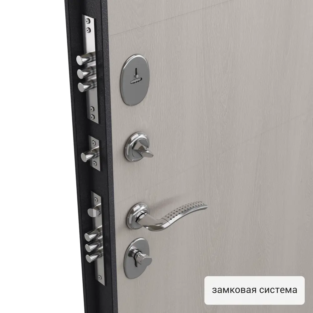 Дверь входная металлическая Берн 2 960 мм левая цвет белое дерево TOREX STLM-2044846 - Вид №2