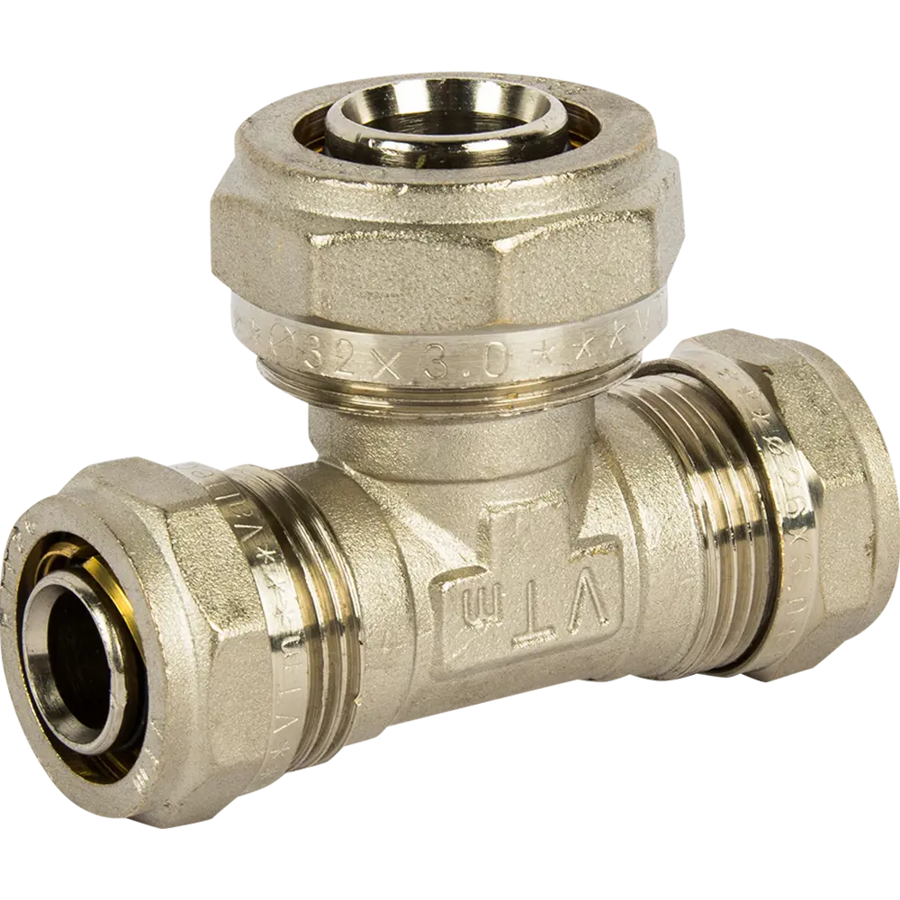 Тройник обжимной Valtec 26×32×26 мм для систем водоснабжения 10518743 STLM-0000571