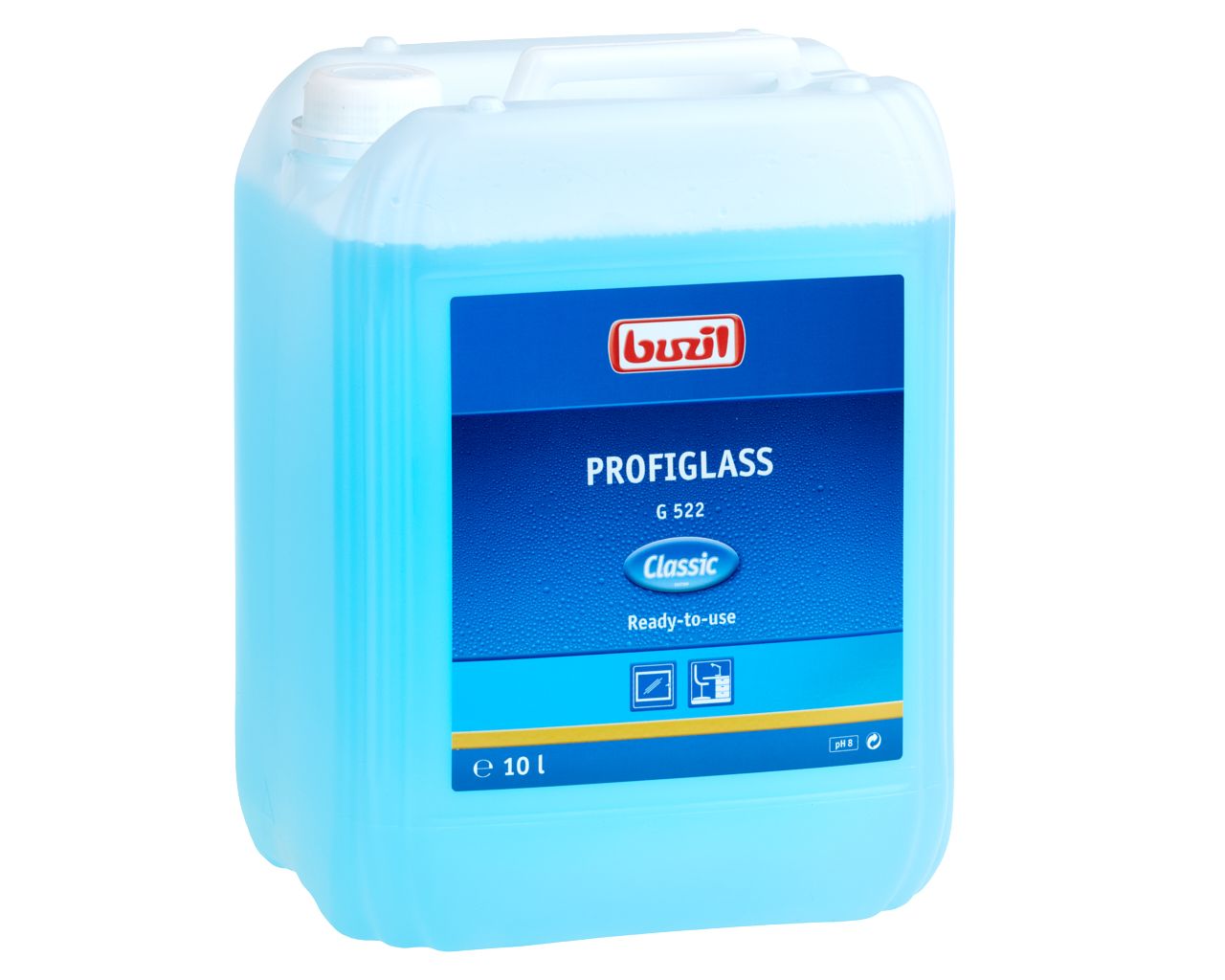 NBU605 G522 Profiglass - готовое к применению средство для мытья окон, зеркал и др., канистра 10 л Merida 