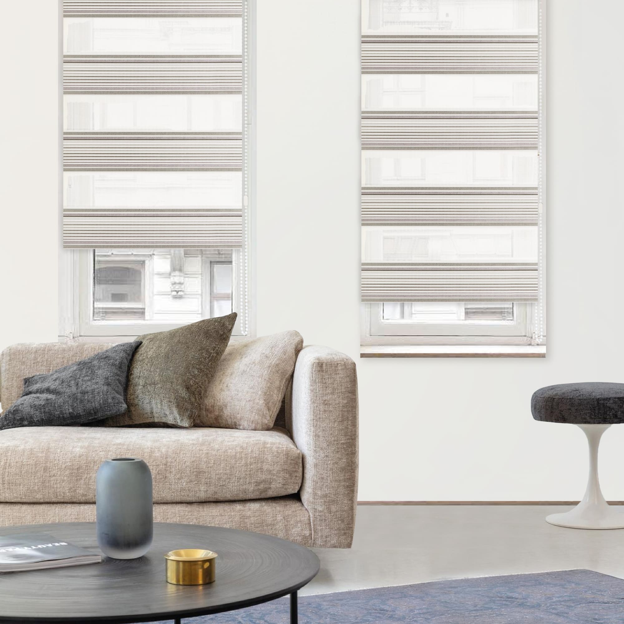 83502818 Штора рулонная день-ночь Miamoza Verona 40x160 см серая Santreyd  - Вид №2