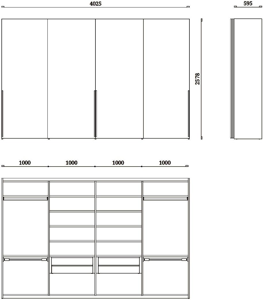 Febal Casa Шкаф из меламина с раздвижными дверцами Barret sun-id-1375852 - Вид №4