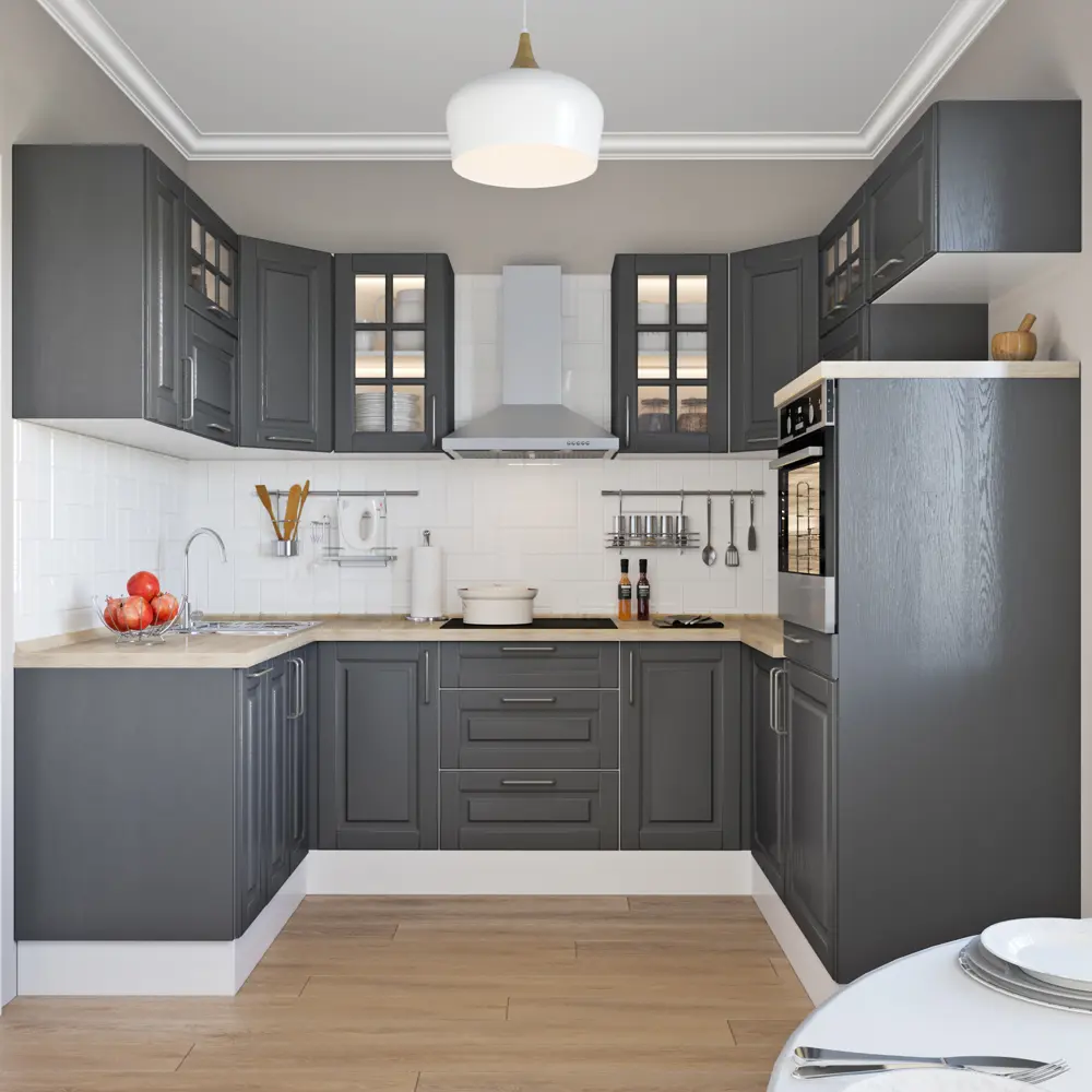 Двери для шкафа Delinia «Леда серая» 60x70 см, МДФ, цвет серый, 3 шт STLM-2082445 - Вид №4