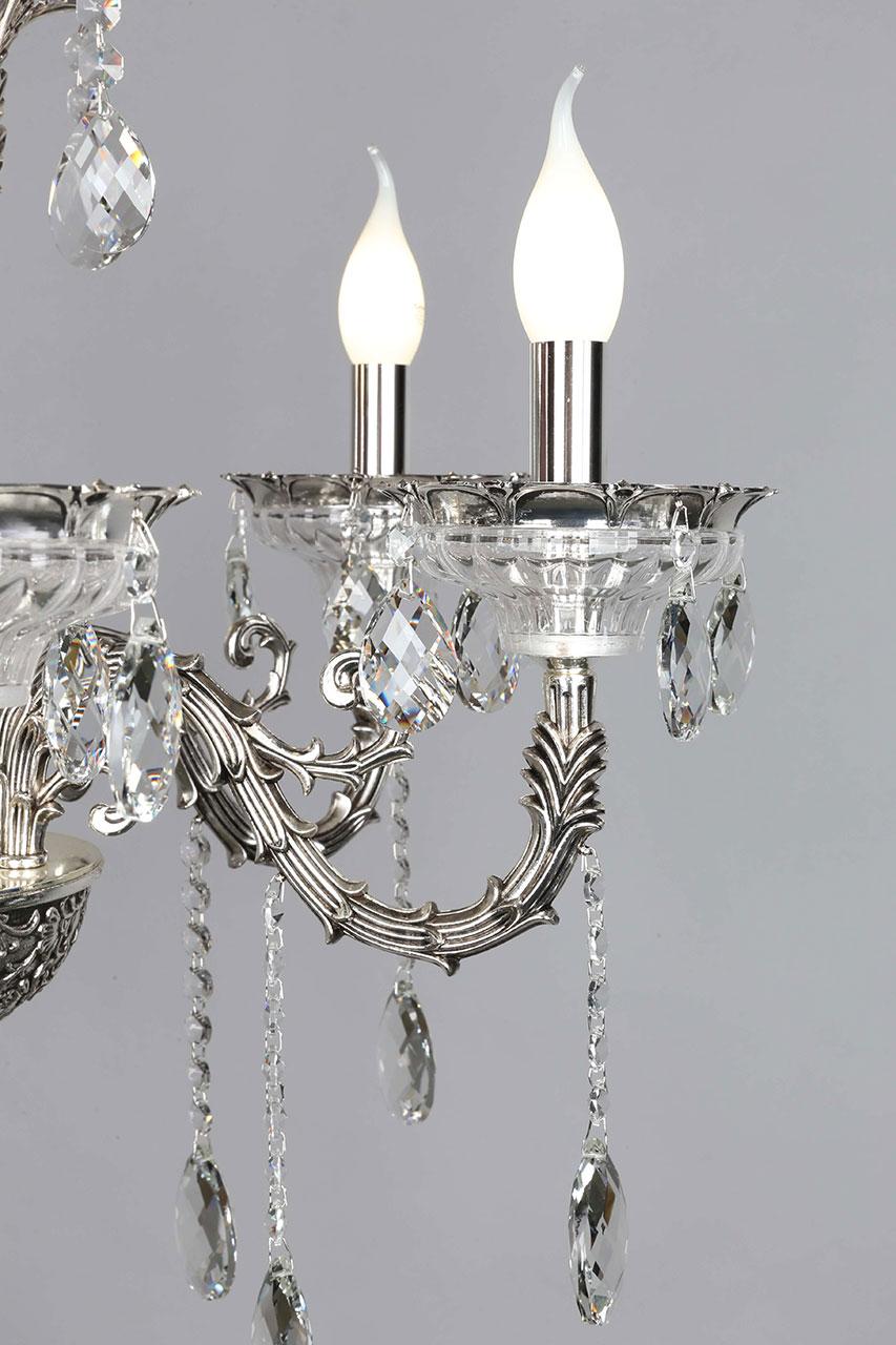 Подвесная люстра Omnilux Badesi OML-70503-06 OMNILUX ДИЗАЙНЕРСКИЕ, BADESI 187085 Хром  - Вид №2