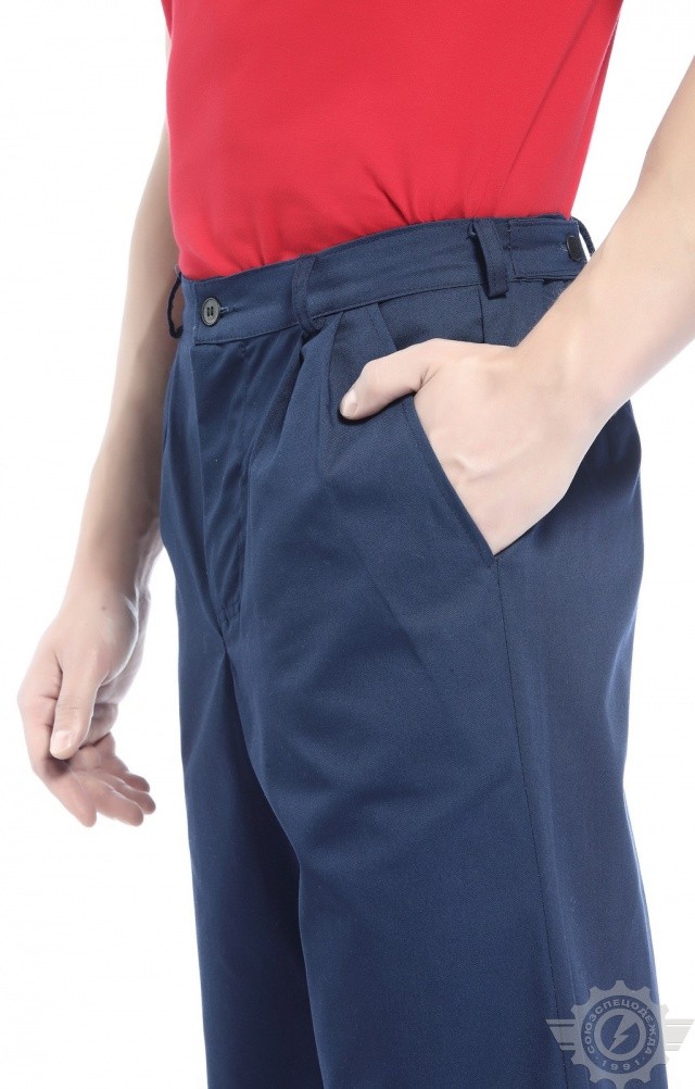 65565 Брюки "Гарант" синие  Летняя спецодежда  размер 48-50/182-188  - Вид №9