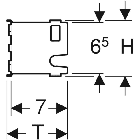 461.147.00.1 Монтажная панель Geberit GIS для запорных вентилей скрытого монтажа, 248 мм Geberit  - Вид №3