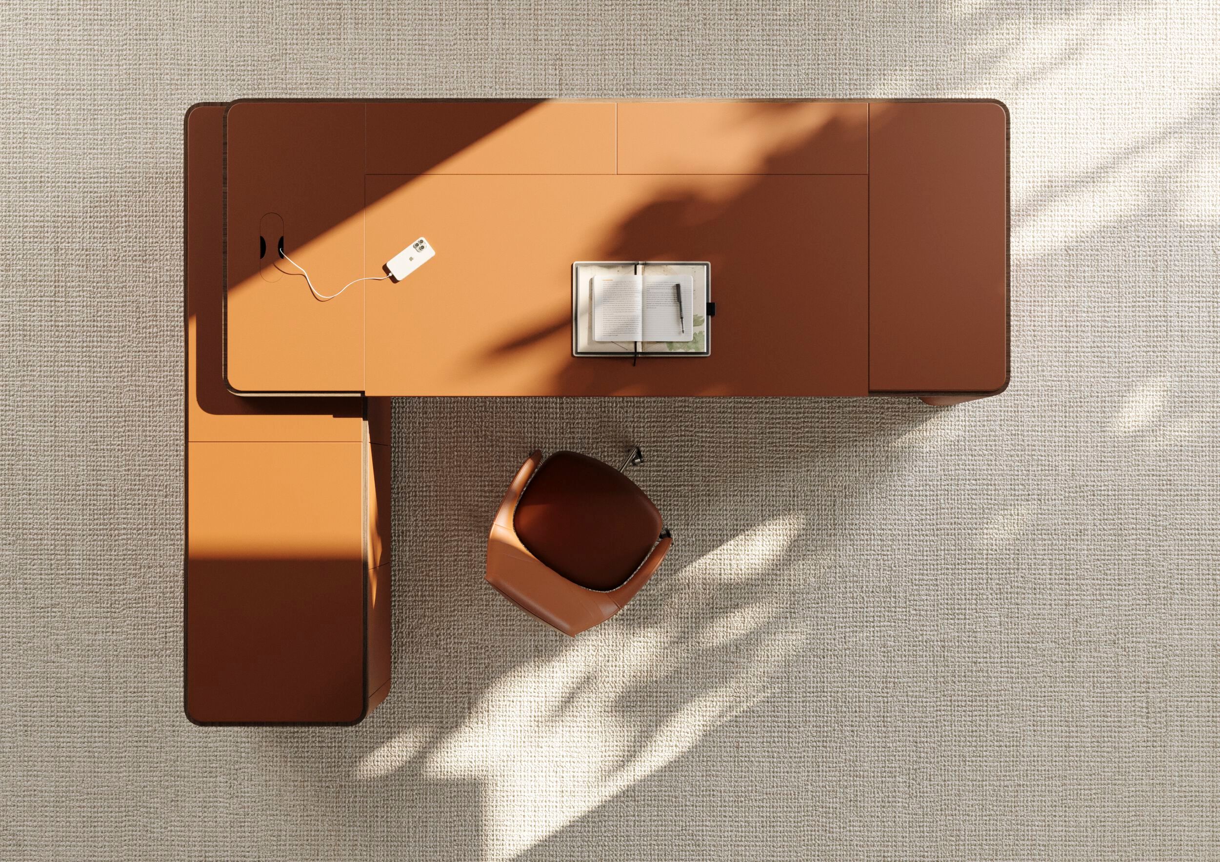 Направленный регулируемый по высоте стол со встроенной полкой PROF ARCH-00007529 - Вид №6