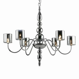 Подвесная люстра Ideal Lux Duca SP6 IDEAL LUX ДИЗАЙНЕРСКИЕ, DUCA 057335 Хром