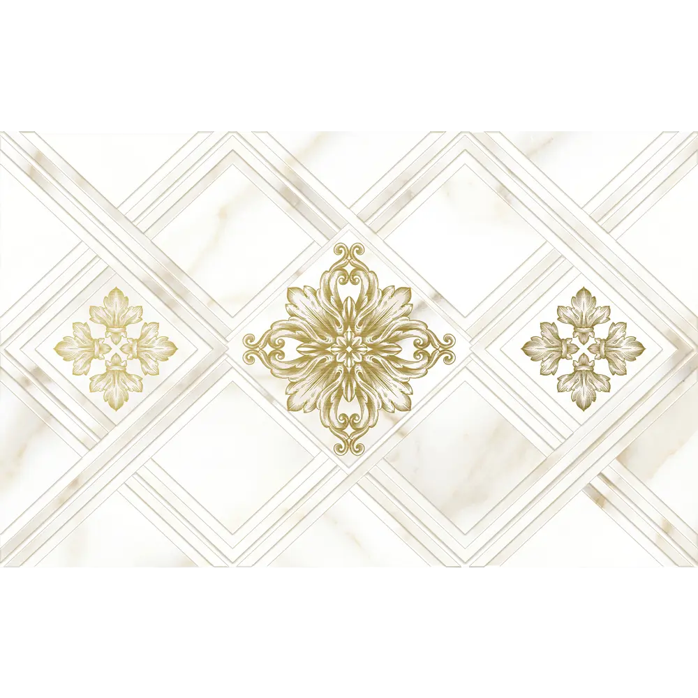 Декор настенный Calacatta Gold 40x25 см мрамор цвет бежево-золотой Santreyd STLM-2094445