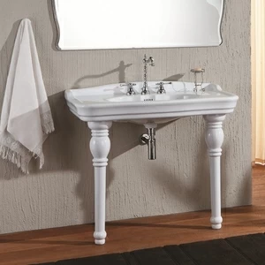 0911 Подвесная раковина настенная овальная Olympia Ceramica IMPERO STYLE белая