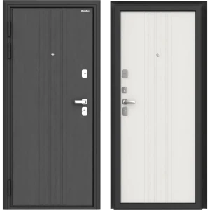 Дверь входная металлическая Премиум Лира 99x205 см левая белый