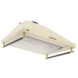 8127411 Вытяжка каминная Beko CWB6410CR бежевый/золотистый, черный