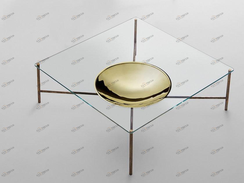 Gallotti&Radice Низкий квадратный журнальный столик для гостиной sun-id-1351756