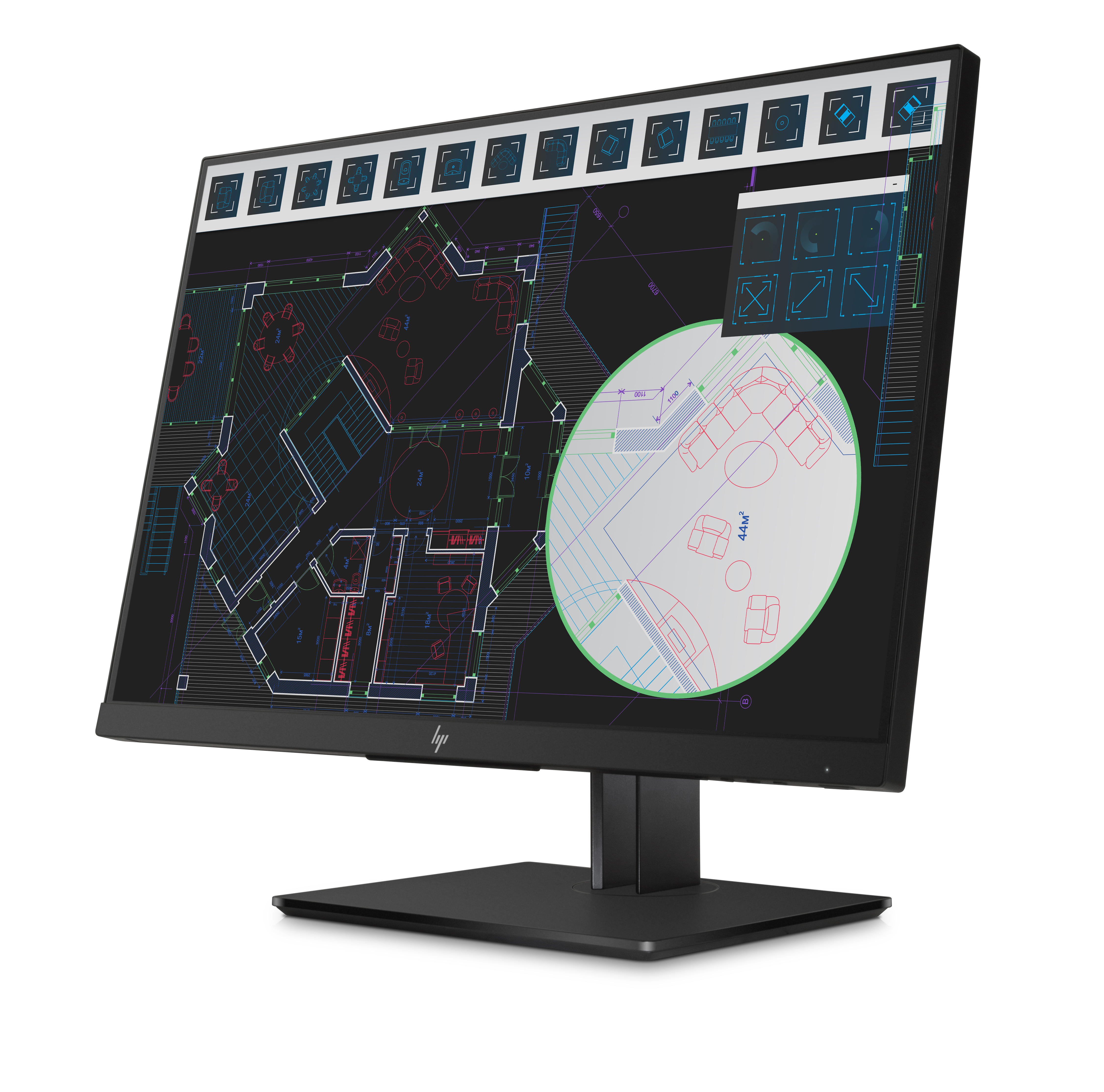 1JS08A4#ABB z24i g2 24" display ips w/led backlight 178 / 178 300 nits 1920 x 1200 1000:1 dp hdmi vga usb 3.0*3 (repl d7p53a4) HP Santreyd  - Вид №1