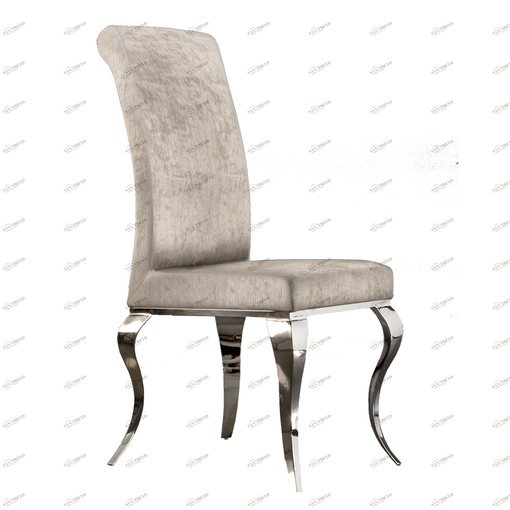 Стул обеденный с гнутыми ножками Barroque от Schuller SCHULLER  247322 Серый 