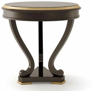 Carpanese Home Высокий круглый деревянный журнальный столик Heritage 5030