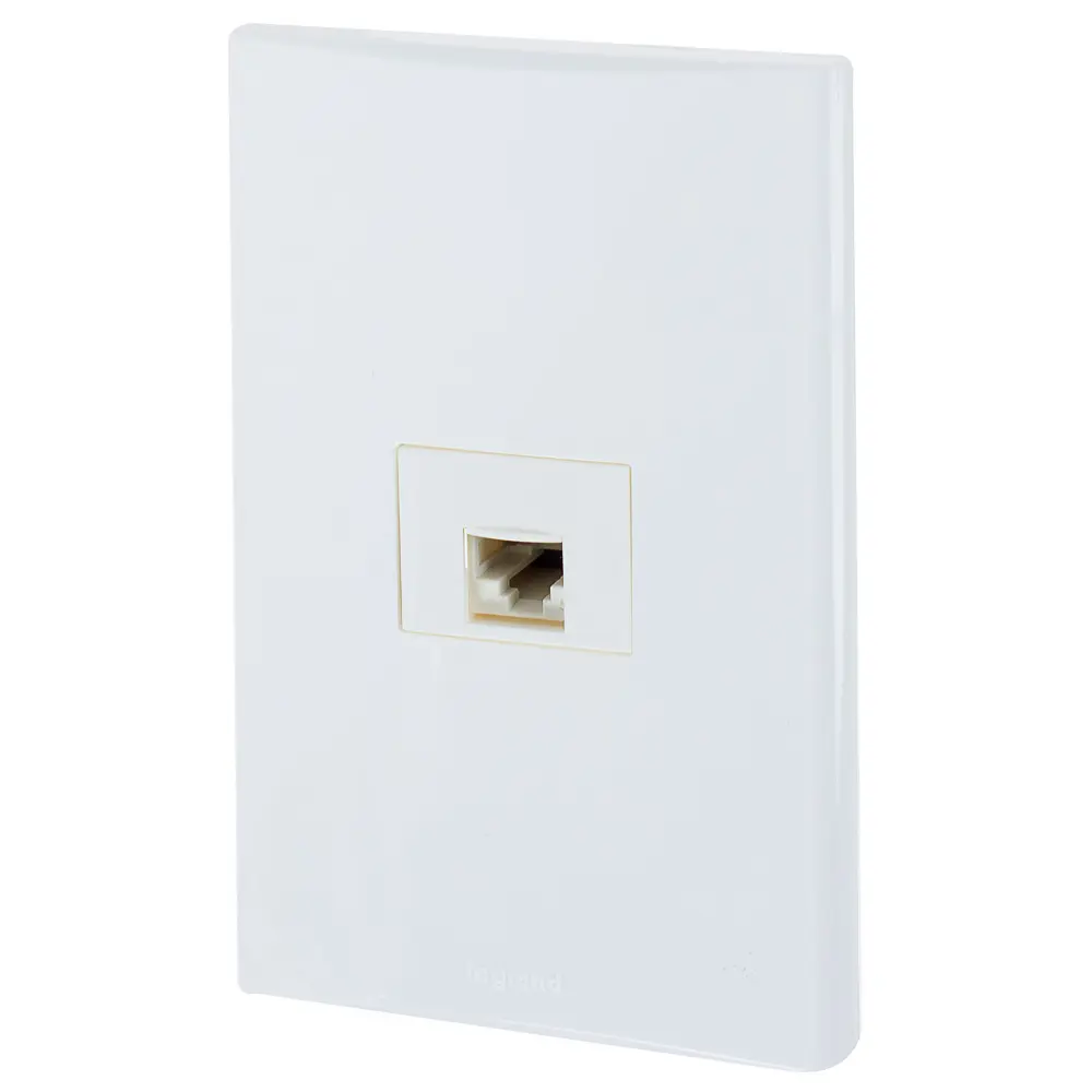 Розетка компьютерная Anam  Zunis цвет белый legrand STLM-2149603