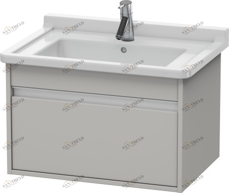KT666400707 Тумбочка подвесная Ketho #KT6664 800 x 455 мм Бетонно-серый матовый декор Duravit