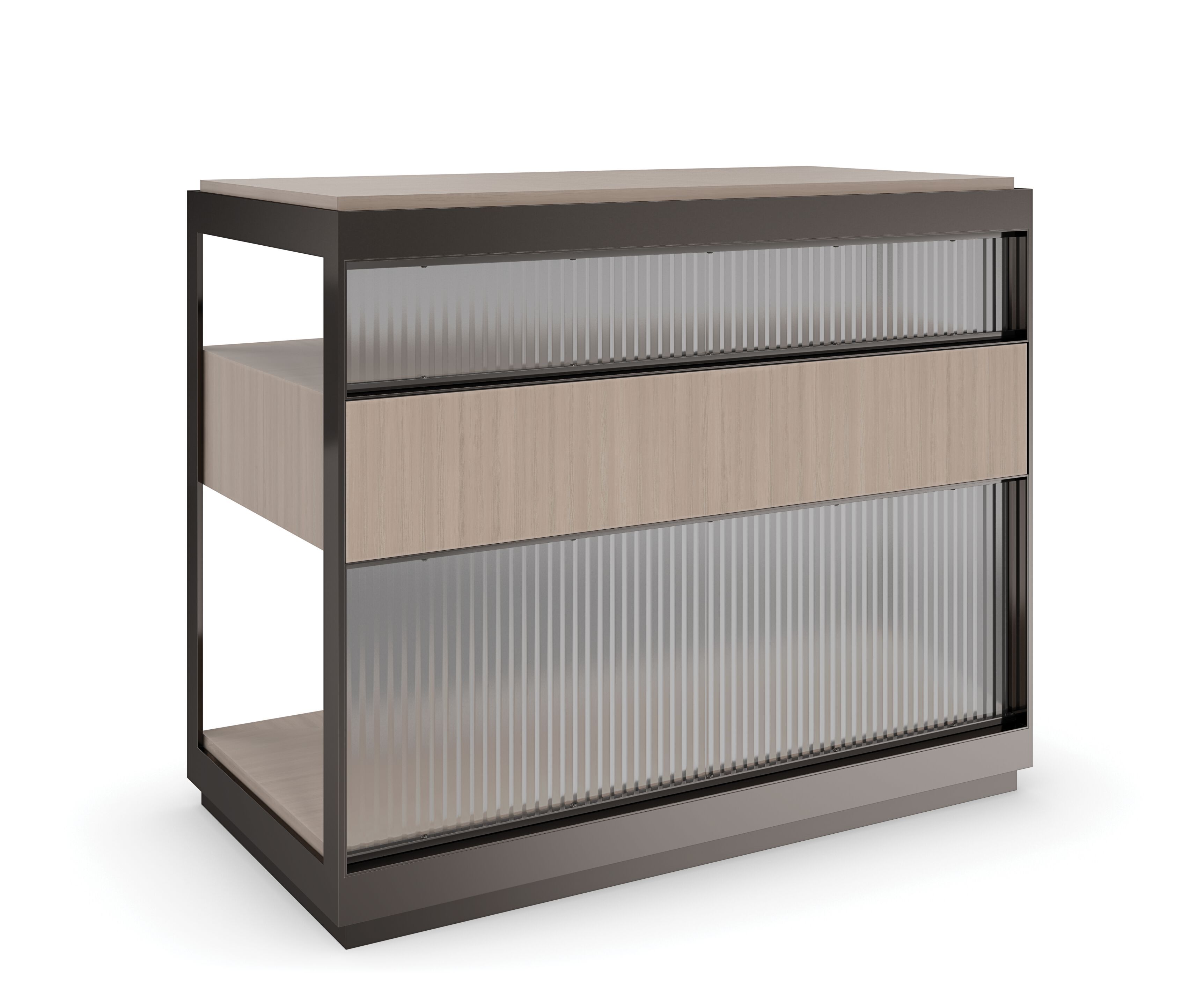 Высокий деревянный прямоугольный журнальный столик с отсеком для хранения Caracole FALLING WATERS ARCH-00111125 - Вид №4