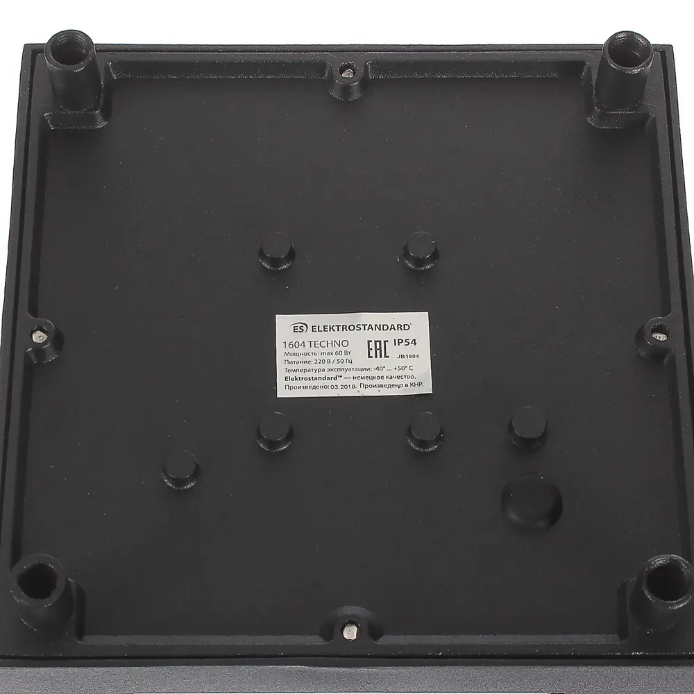 Светильник ландшафтный Elektrostandard «Techno» 1604, 1хE27, IP54, цвет чёрный 82025339 STLM-2010409  - Вид №1