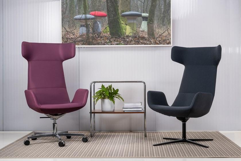 LD Seating Кресло с подголовником из ткани с 4 спицами Flexi lounge Flex xl f27 - Вид №7