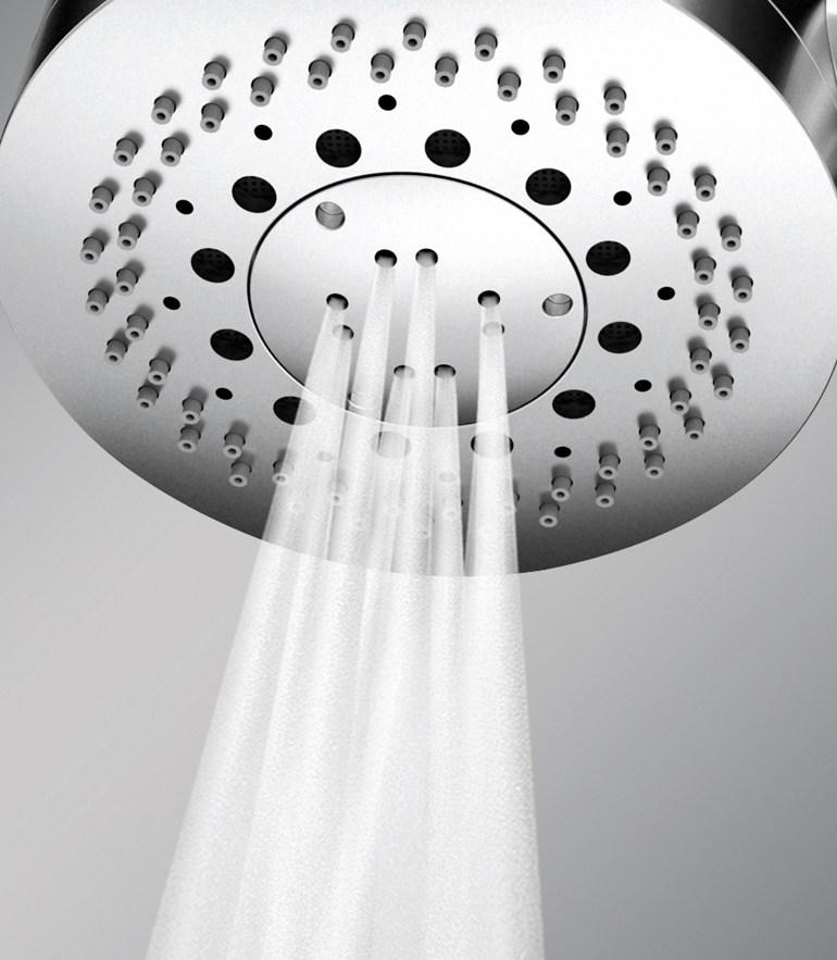Bossini 3-х струйная душевая лейка в современном стиле Rondo H98218 - Вид №2
