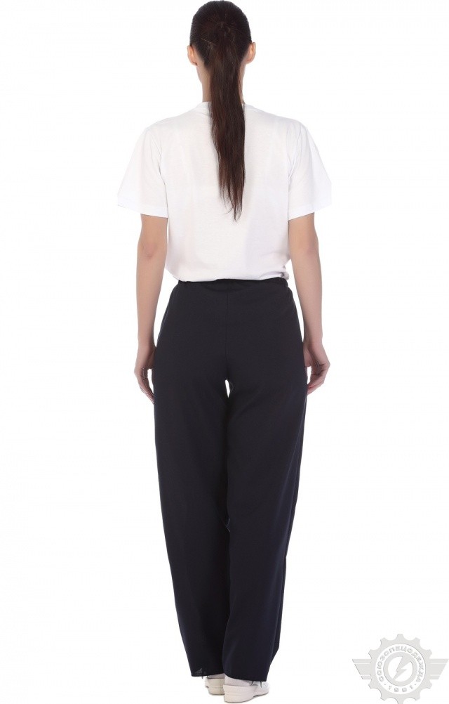 66069 Брюки ткань "Габардин" темно-синие  Медицинская одежда  размер 44-46 Спецодежда  - Вид №3