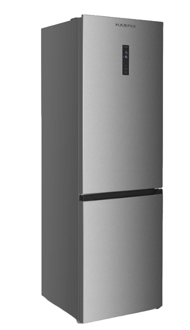 9197174 Холодильник с морозильником   Harper RH5559B серебристый STDN-0060571