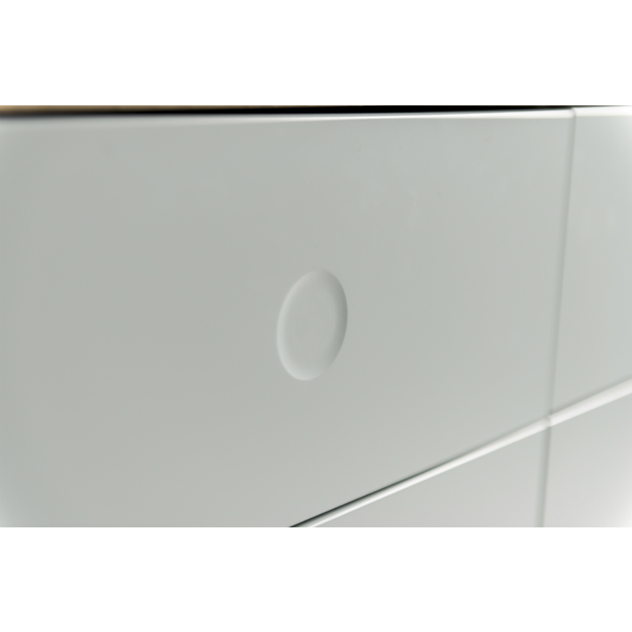 Сервант Tenzo Dot, 86х192х43 см, дуб, белый 1678454 - Вид №6