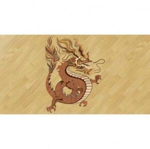 Художественный паркет Da Vinci Розетка 26-197 Дуб Селект (Гладкая) х1000диаметр мм.