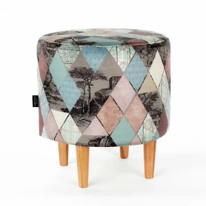 Пуфик круглый на ножках Incanto ARBEN DECOR MAGIC INCANTO 00-3833290 Серый;голубой;разноцветный