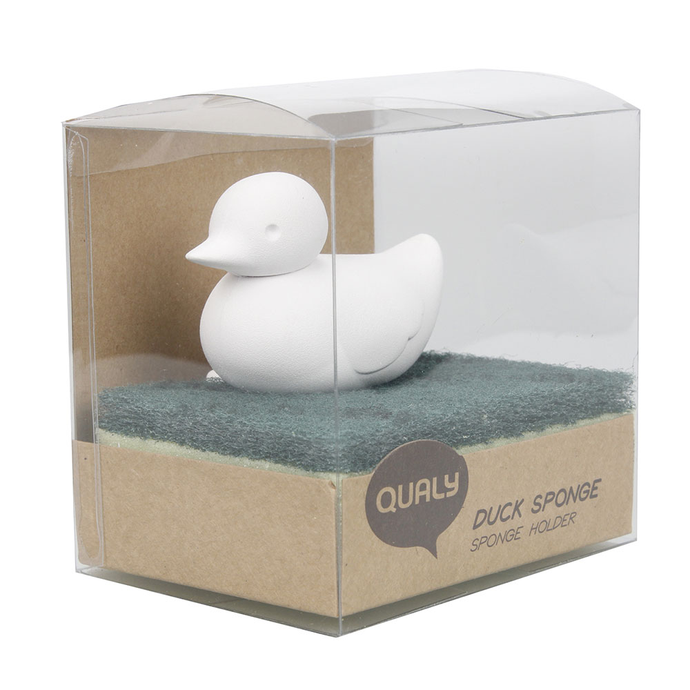 Держатель для губки белый Duck QUALY  00-3871527 Белый  - Вид №4