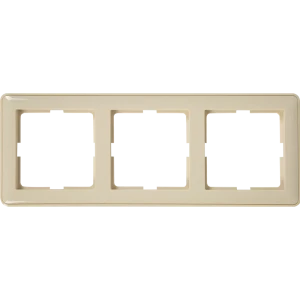 Рамка трехместная SYSTEME ELECTRIC W59 для розеток и выключателей в цвете слоновая кости 18799391