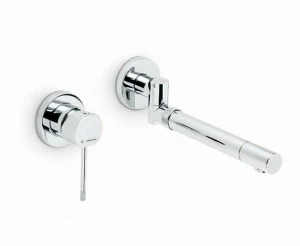 Настенная мойка с однорычажным смесителем и поворотно-раздвижным изливом MOONY NEWFORM Италия