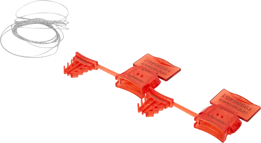 84306862 Комплект трос и пломба Европартнер с пластиковой защелкой 10 шт. STLM-1004816