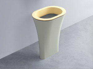 AMLA65-CN+AMPILO-CM+AMCOLO-PM Раковина Amedeo Ovale отдельностоящая cielo Enjoy + Amedeo