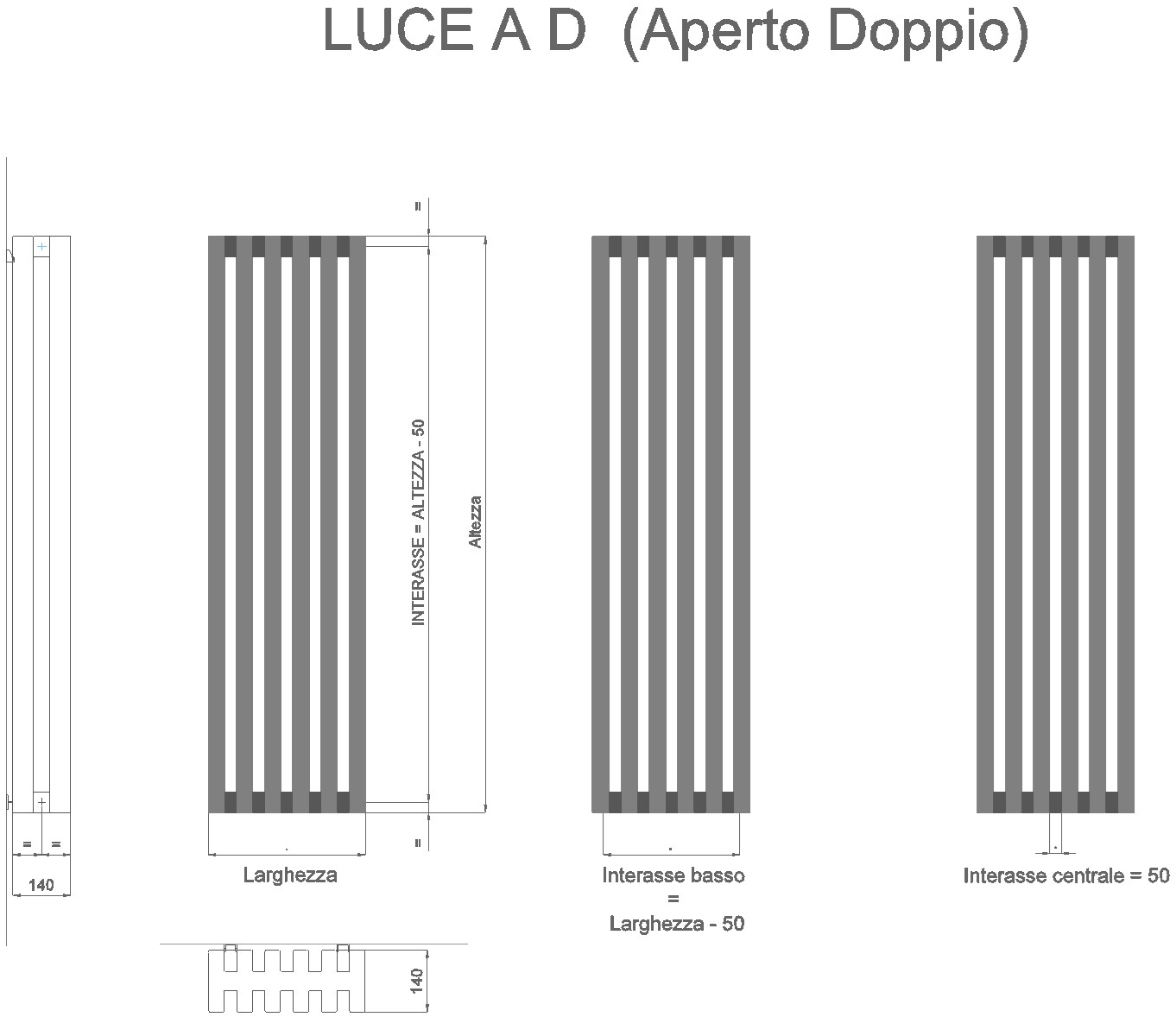 Geber Radiatori Вертикальный настенный радиатор Luce sun-id-1352750 - Вид №1
