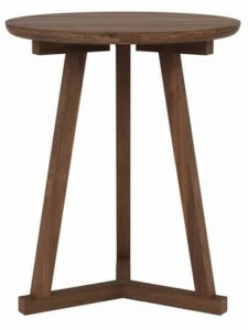 Ethnicraft Круглый журнальный столик из орехового дерева Walnut tripod 44212