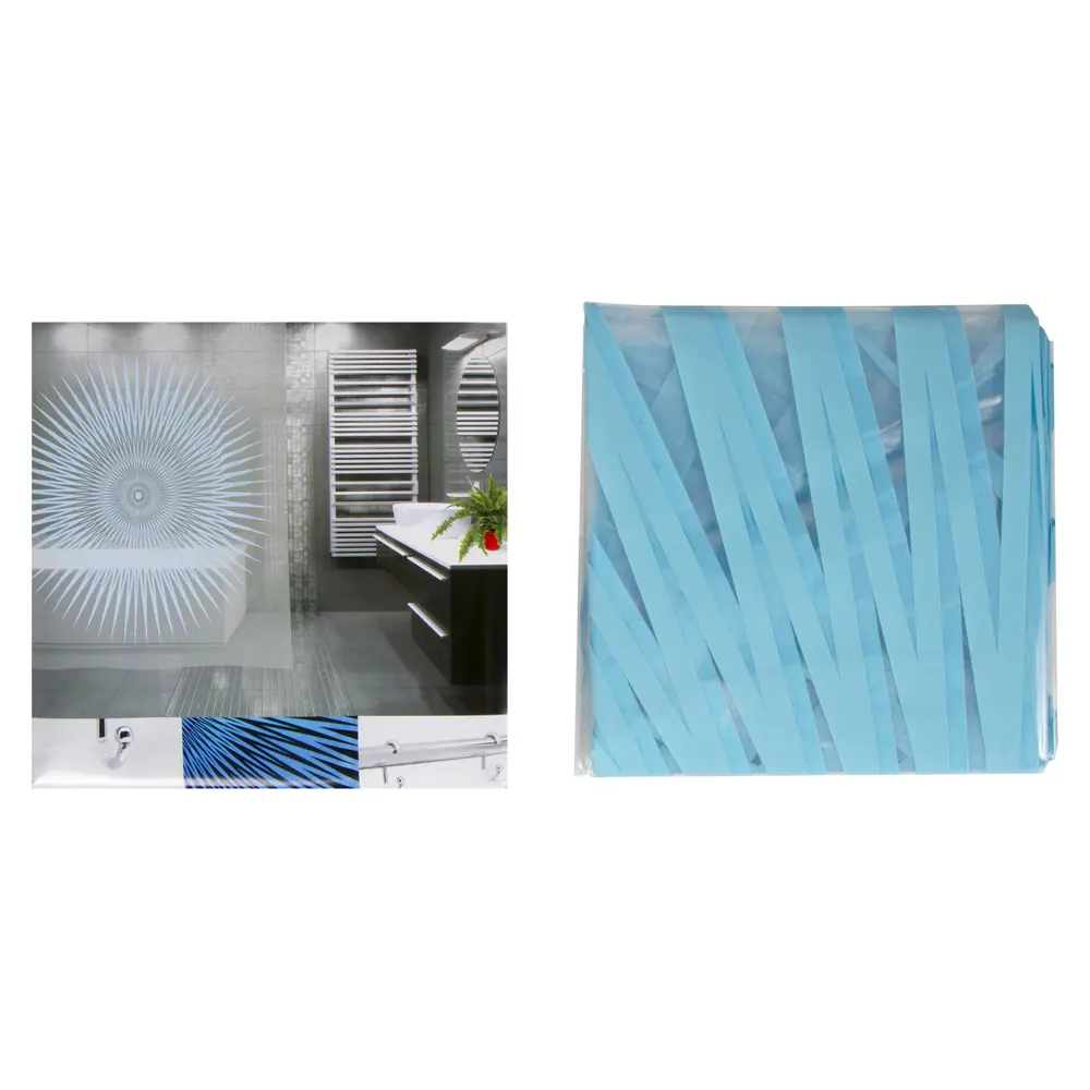Штора для ванны Mistilight, 180х200 см, полиэтилен, цвет синий WESS Без серии STLM-2180698 - Вид №2