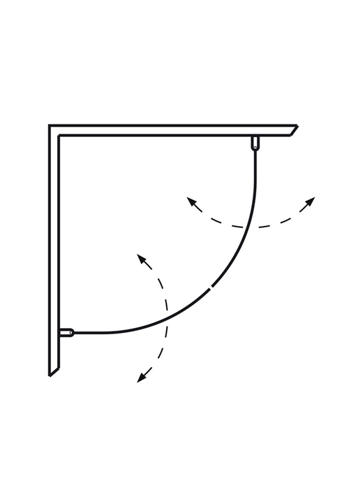 1450427 Igloo Pro Душевой Уголок Круглый 100X100 Hafa Прозрачный  - Вид №2