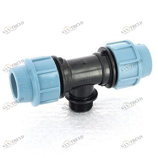 Тройник обжим-Н 25 x 1/2 " для труб ПНД UNIDELTA 1010025002