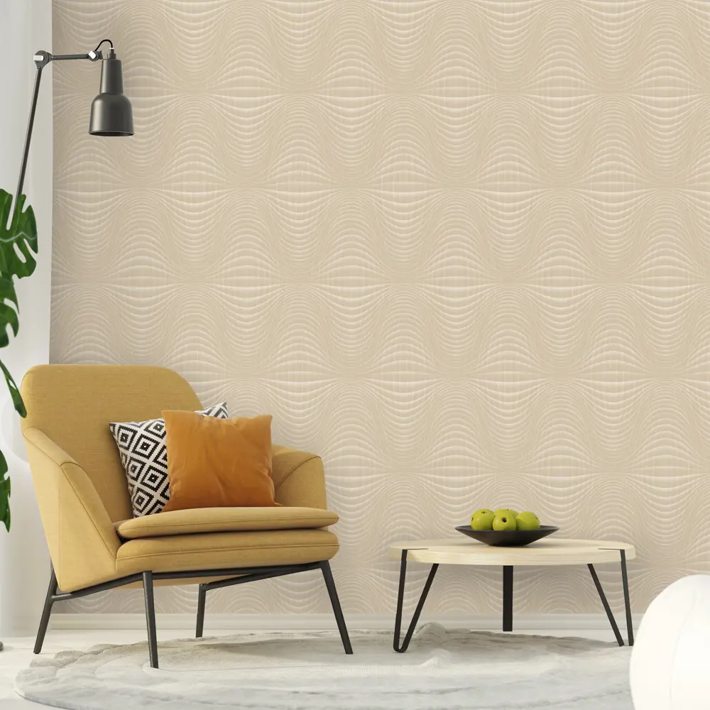 Обои флизелиновые Euro Decor Atmosphere бежевые 1.06 м 1139-02 82142265 STLM-2003718 - Вид №2