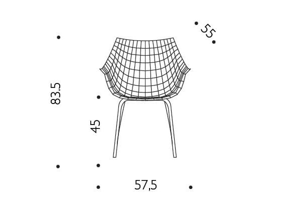 Кожаный стул с подлокотниками Driade солнечные часы ARCH-00128293 - Вид №3