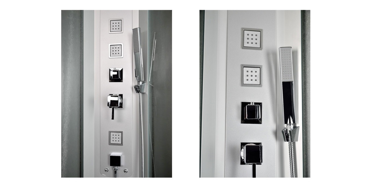 Закрытая душевая кабина Aquanet Penta 2 Rain 90.5x90.5 тонированное стекло 00184488 - Вид №2