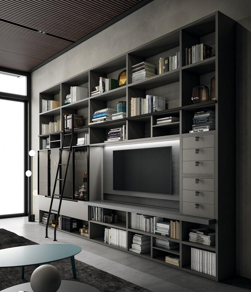 Dall'Agnese Открытый стеллаж с подставкой под телевизор Slim & speed up sun-id-1438784 - Вид №1