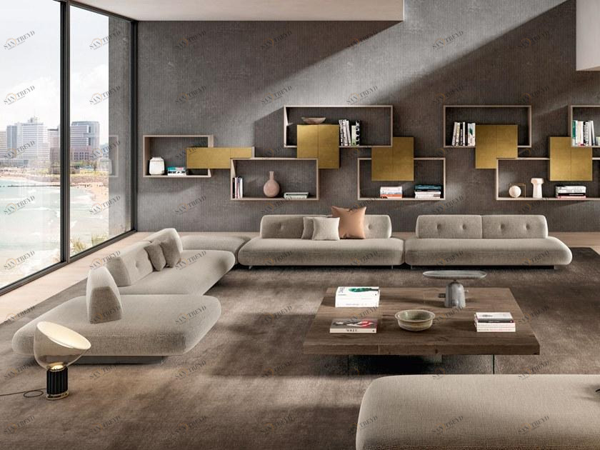 Lago Модульный диван с фиксированной или отдельно стоящей спинкой sun-id-1363580