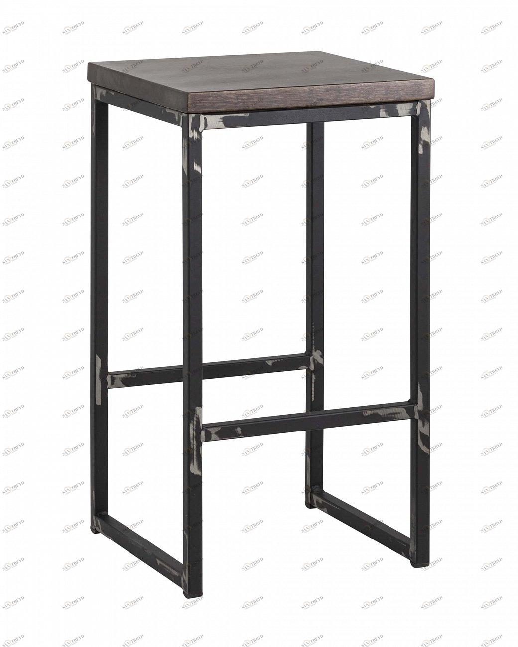 Барный стул коричневый с деревянным сиденьем "Симпл" STOOL GROUP  00-3945990 Коричневый 