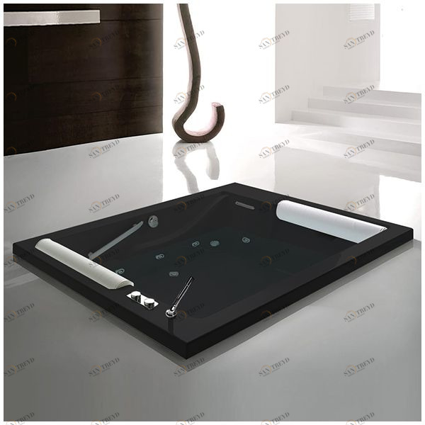 Ванна с гидромассажем чёрная Gruppo treesse Bis STXV529BC