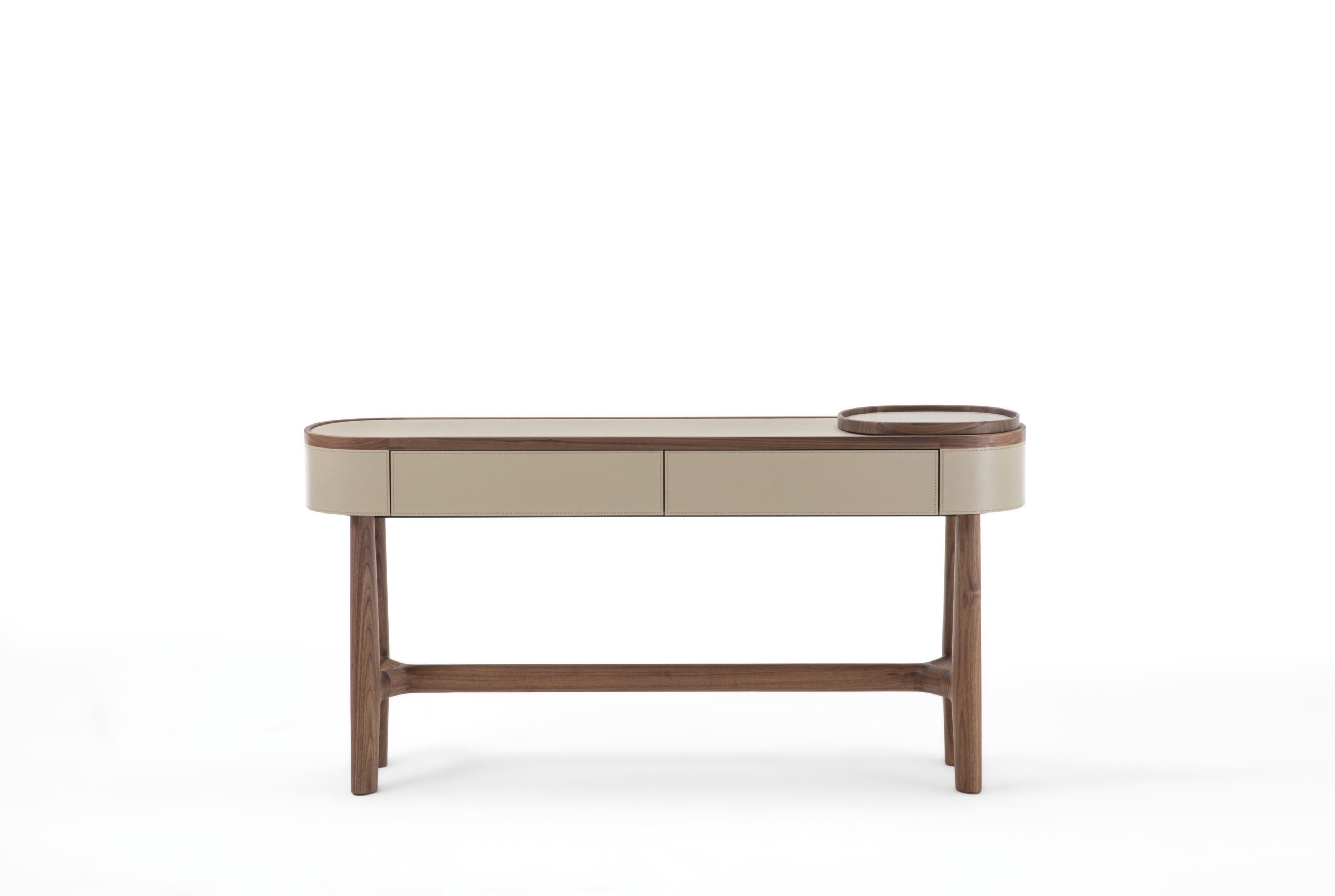 Овальная консоль из орехового дерева с ящиками Porada двадцать четыре ARCH-00060517 - Вид №4