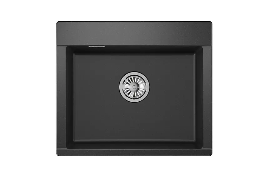ES-5804, ЧЁРНЫЙ, кухонная мойка, кварц, ESTETICA GRANULA 5804-ST201 - Вид №2